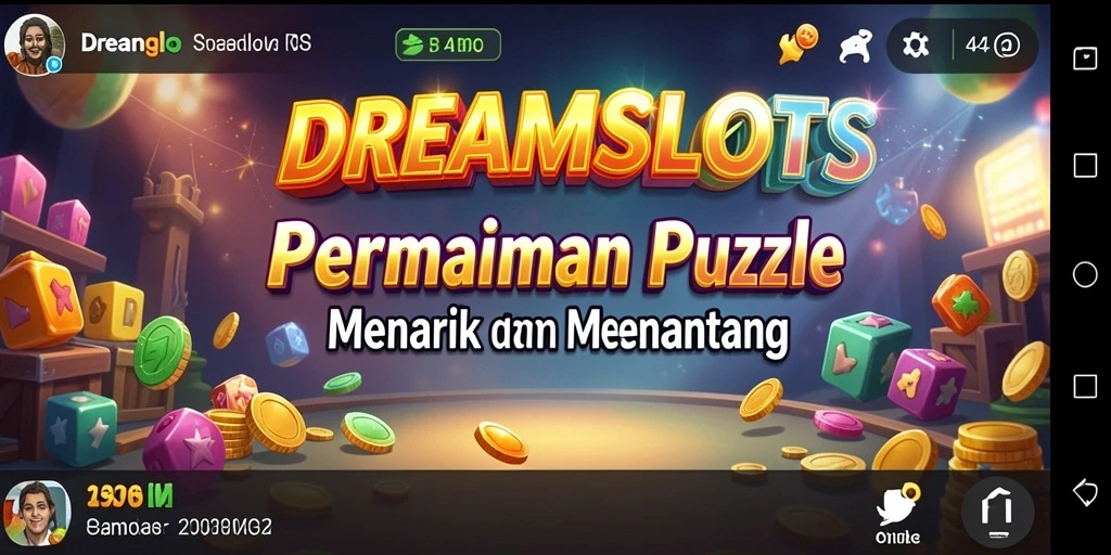 Tampilan gameplay puzzle di DREAMSLOTS yang seru dan menantang.