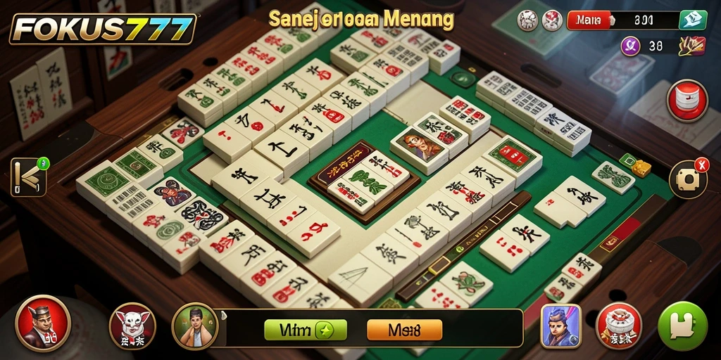 Tampilan gameplay seru dan menantang dari FOKUS777.