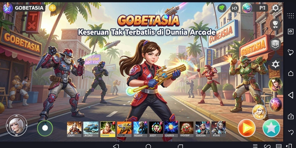 Tampilan gameplay seru dan menantang di GOBETASIA.