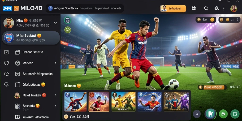 Tampilan gameplay yang menarik dan interaktif pada aplikasi Sportsbook MILO4D.