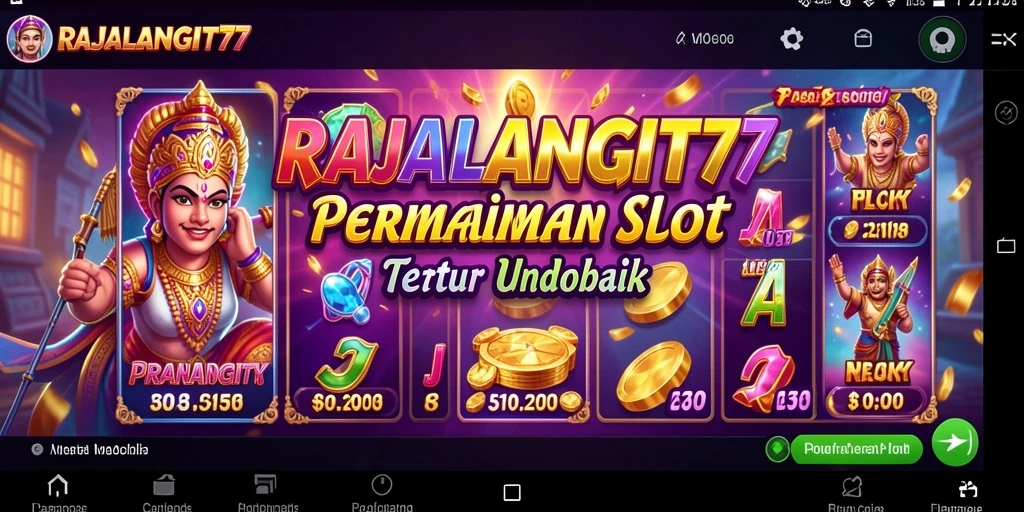 Tangkapan layar menampilkan gameplay menarik dari RAJALANGIT77.