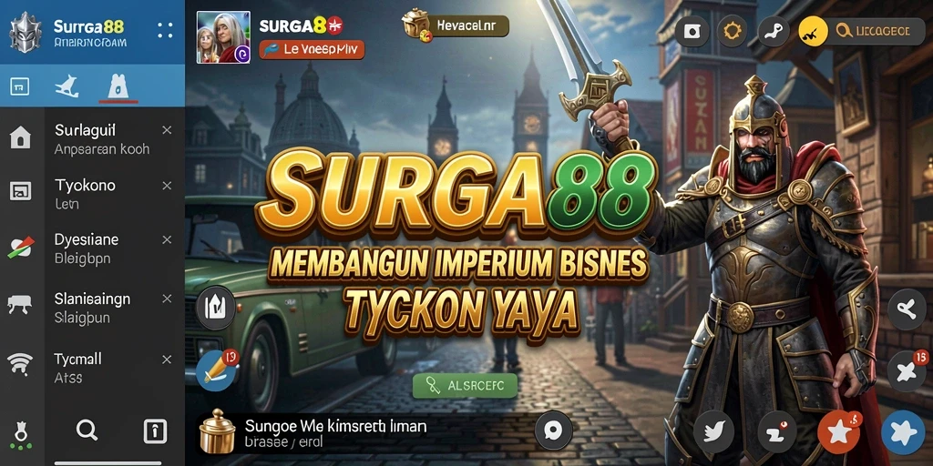 Screenshot SURGA88 menampilkan pengalaman gameplay Tycoon yang mendalam.